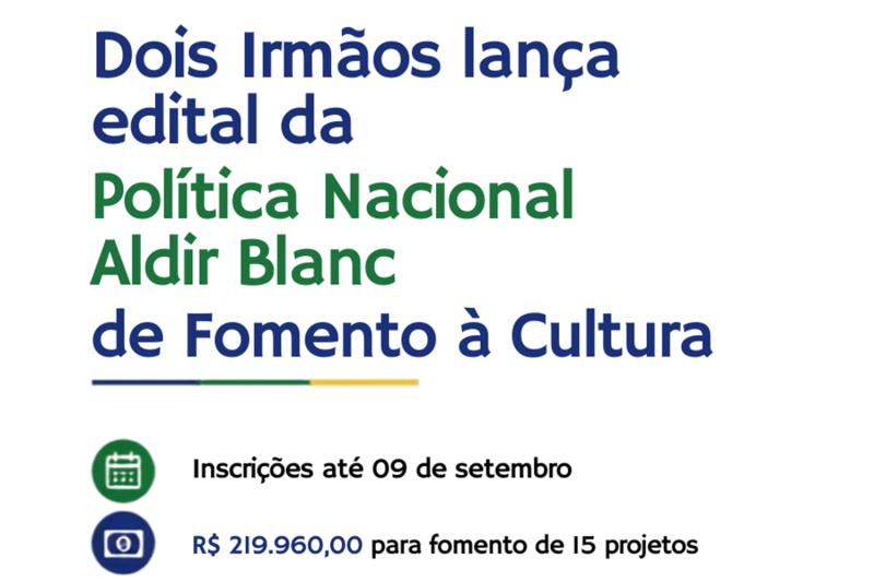 Últimos dias para se inscrever no edital da Política Nacional Aldir Blanc