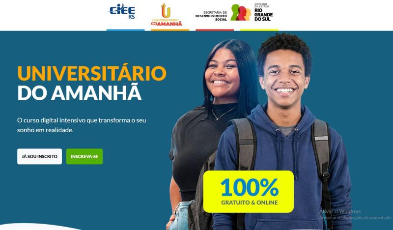 Universitário do Amanhã 2026 – Curso preparatório gratuito para o ENEM está com inscrições abertas 