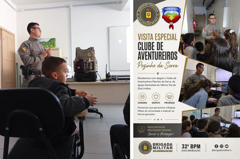 Visita especial na Brigada Militar