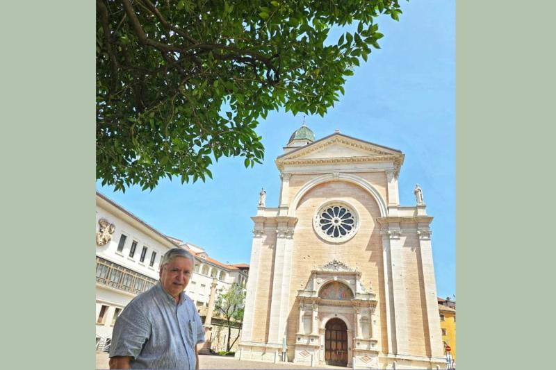 Visitando a igreja onde ocorreu o 19° Concílio Ecumênico de Trento